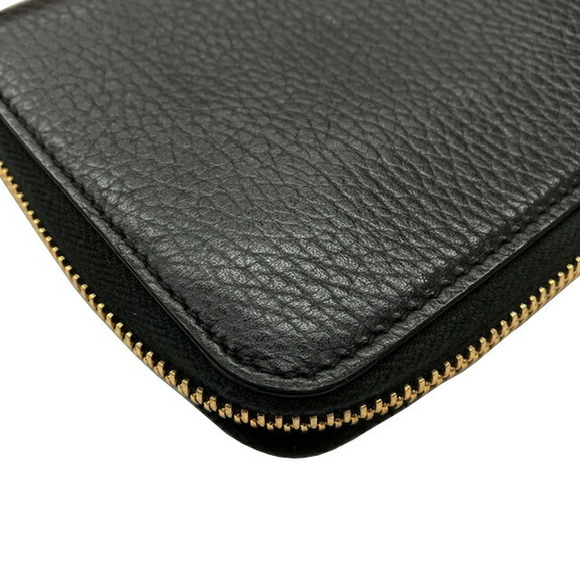 GUCCI Interlocking GG Round Long Wallet Black Leather - Picture 7 of 8